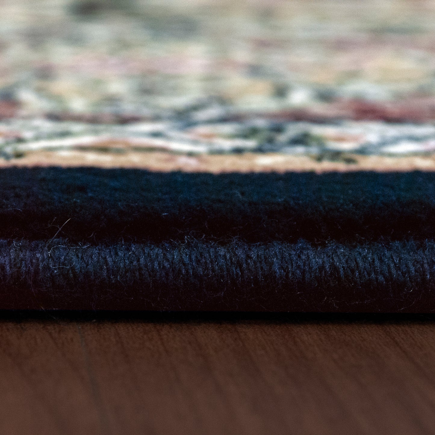 Ancient Garden Traditional Navy Classic Medium Pile Rug