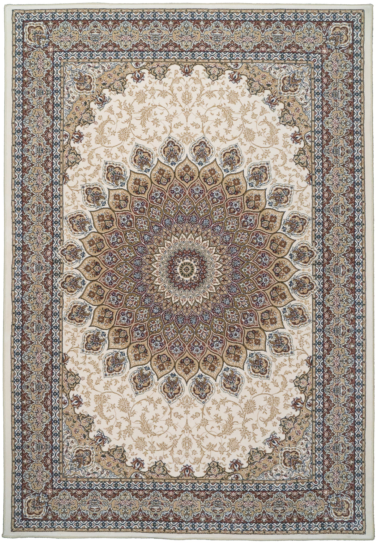 Ancient Garden Traditional Ivory Classic Medium Pile Rug
