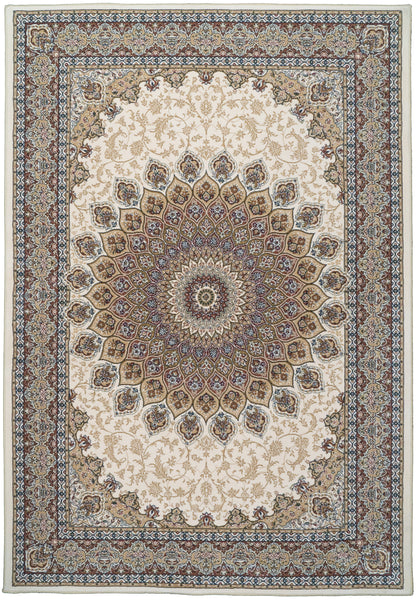 Ancient Garden Traditional Ivory Classic Medium Pile Rug