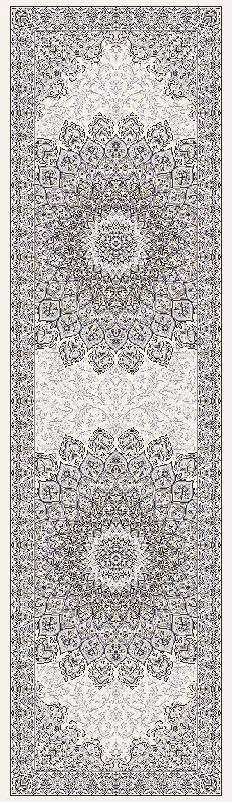 ANCIENT GARDEN 57090 Cream/Grey
