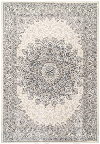 Ancient Garden Traditional Cream/Grey Classic Medium Pile Rug