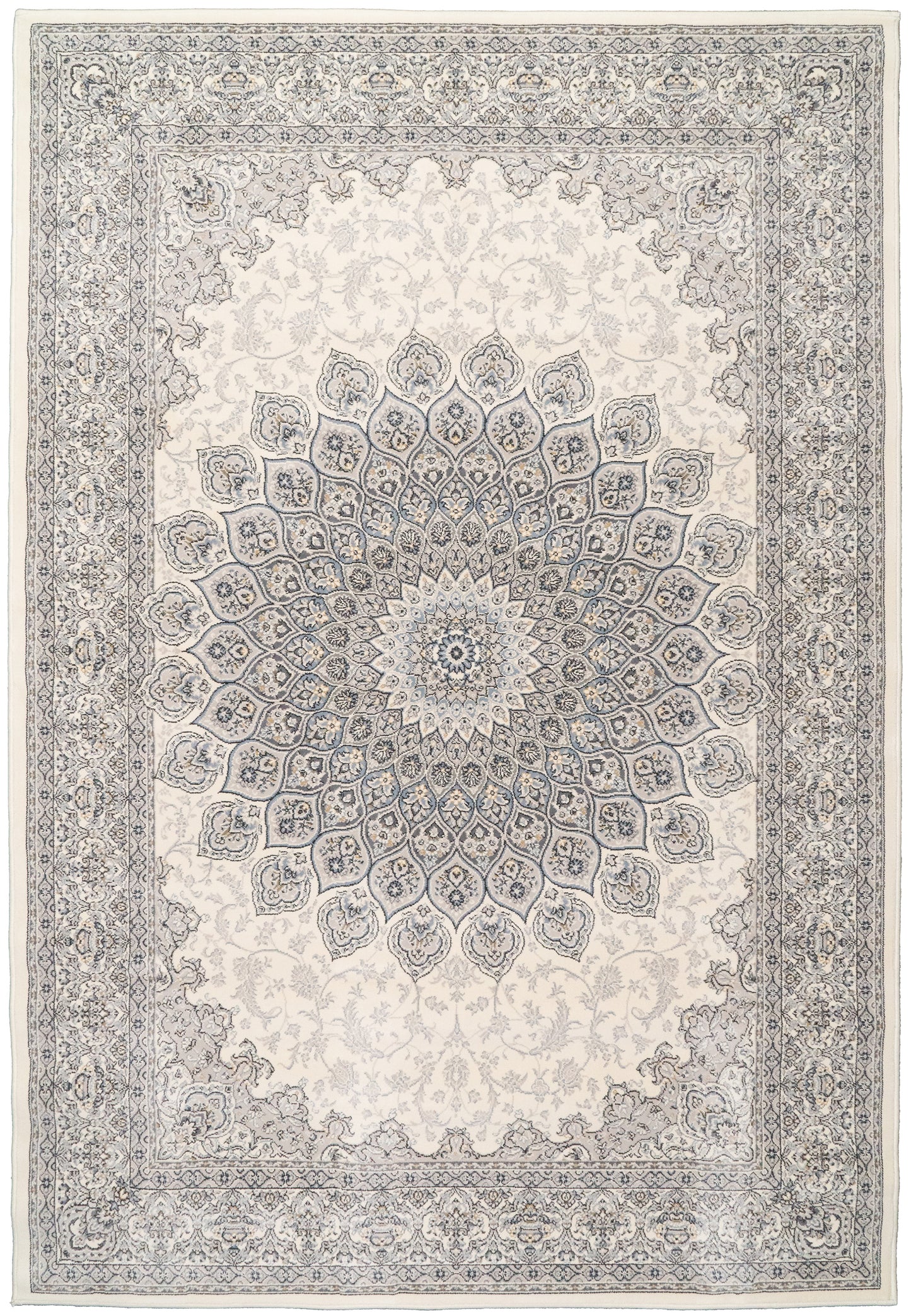 ANCIENT GARDEN 57090 Cream/Grey