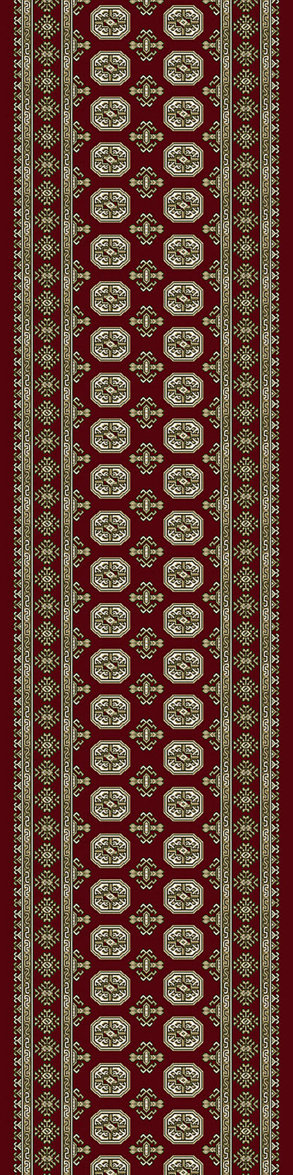 Ancient Garden Traditional Red/Beige Oriental Medium Pile Rug