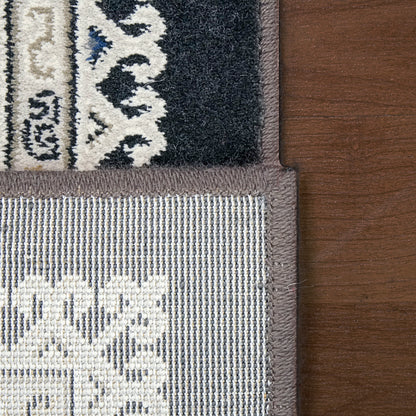 Ancient Garden Traditional Charcoal/Silver Classic Medium Pile Rug