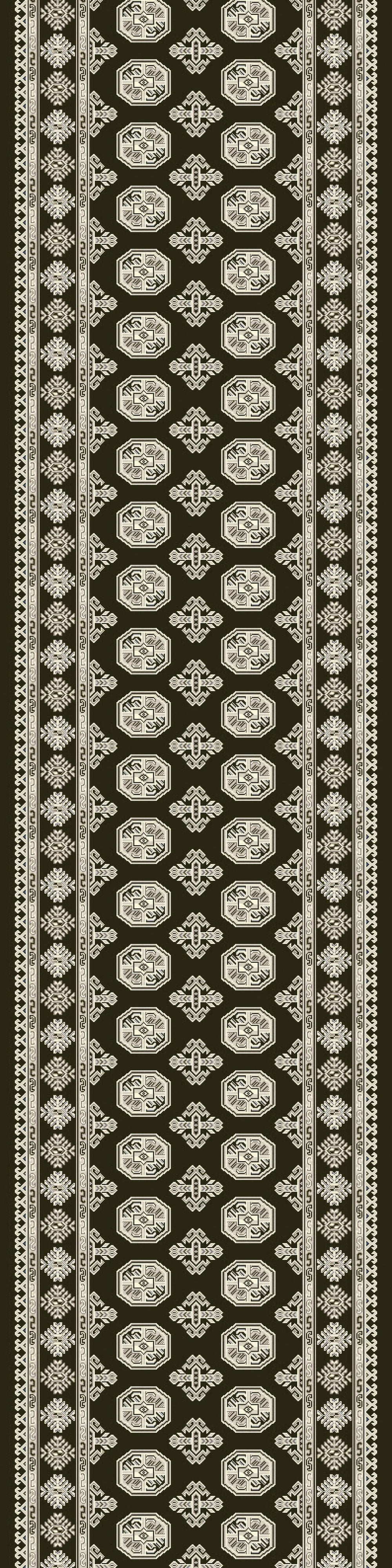 Ancient Garden Traditional Charcoal/Silver Classic Medium Pile Rug