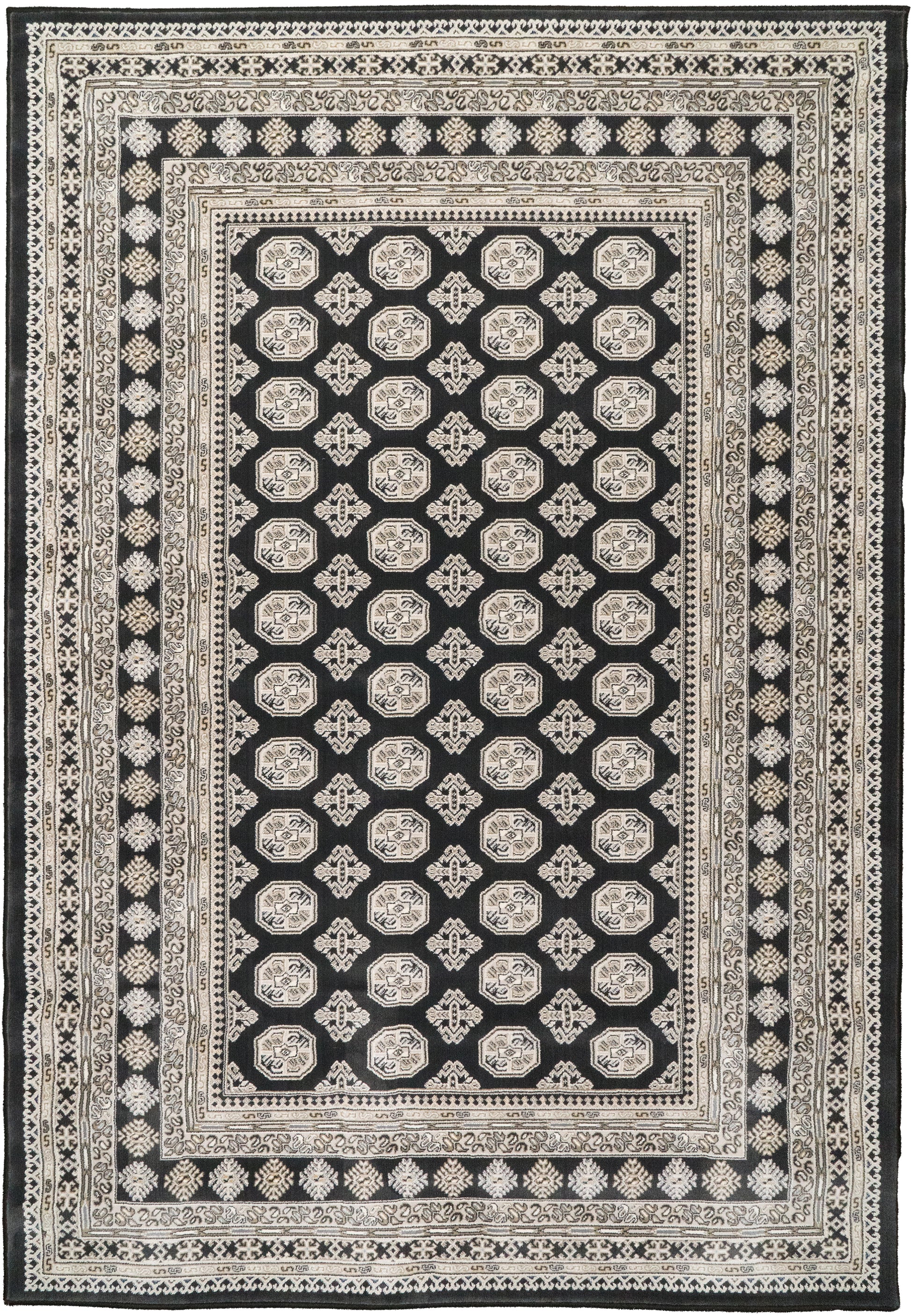 ANCIENT GARDEN 57102 Charcoal/Silver
