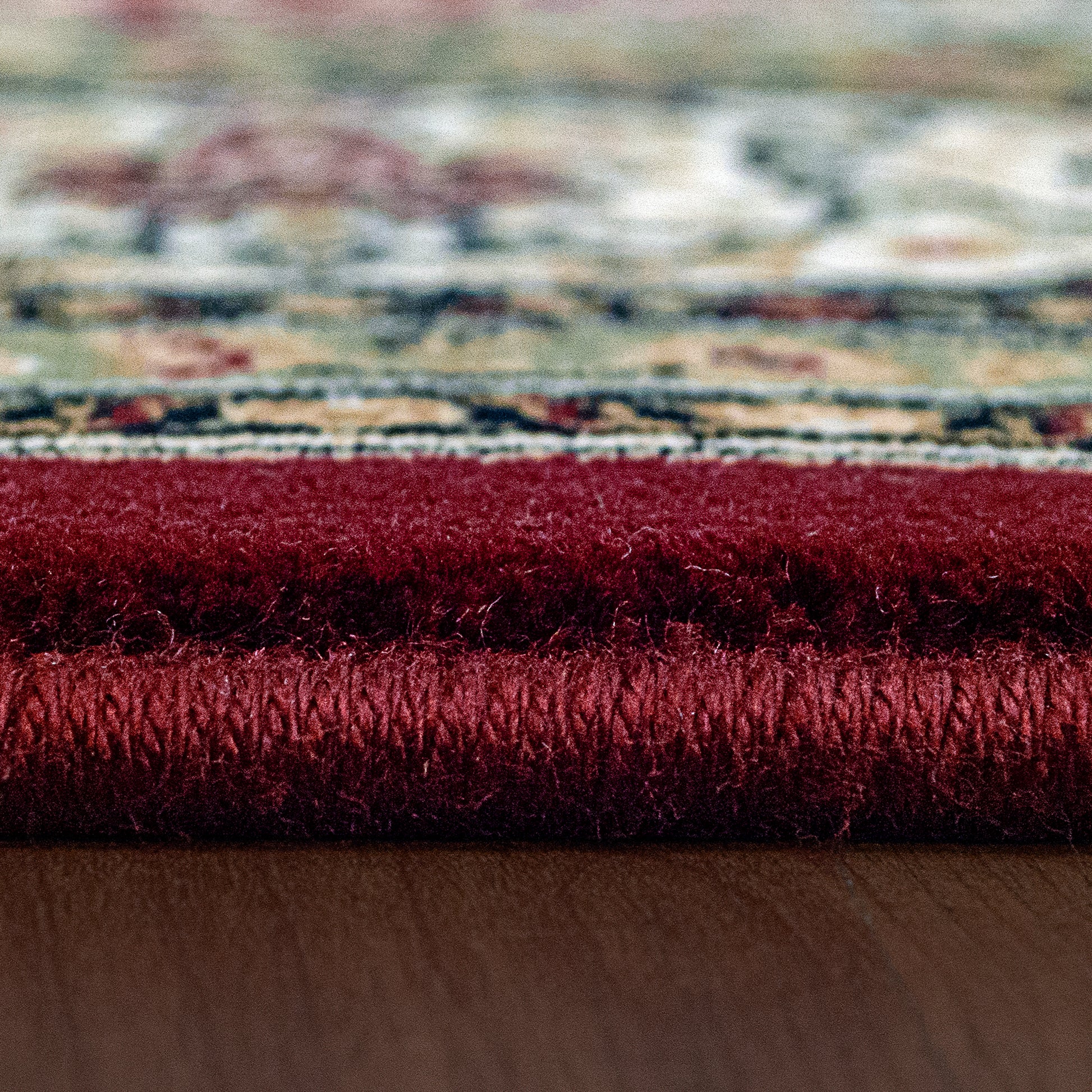 Ancient Garden Traditional Red/Ivory Classic Medium Pile Rug