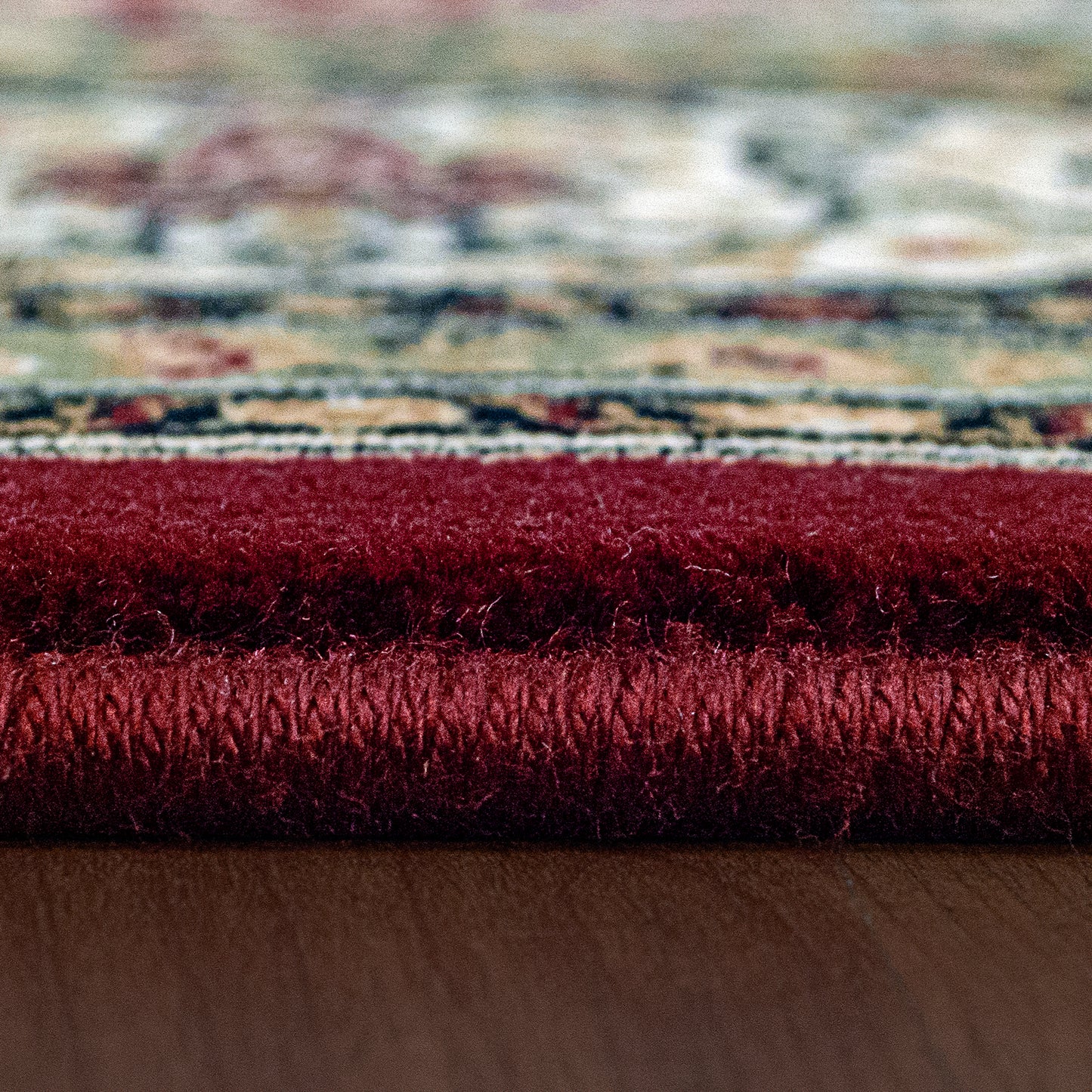 Ancient Garden Traditional Red/Ivory Classic Medium Pile Rug