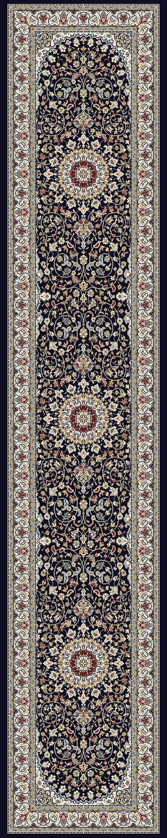 ANCIENT GARDEN 57119 Blue/Ivory