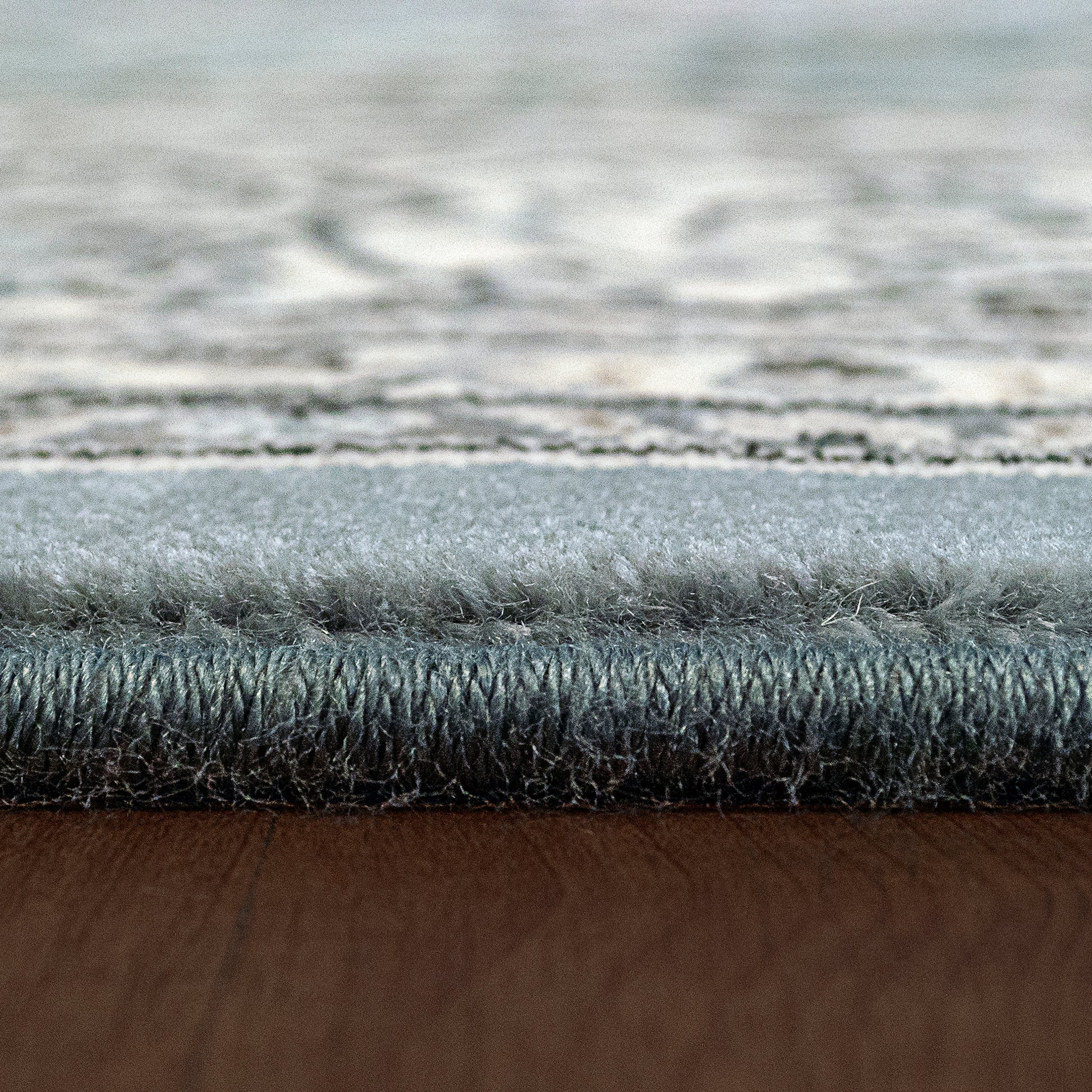 Ancient Garden Traditional Steel Blue/Cream Classic Medium Pile Rug