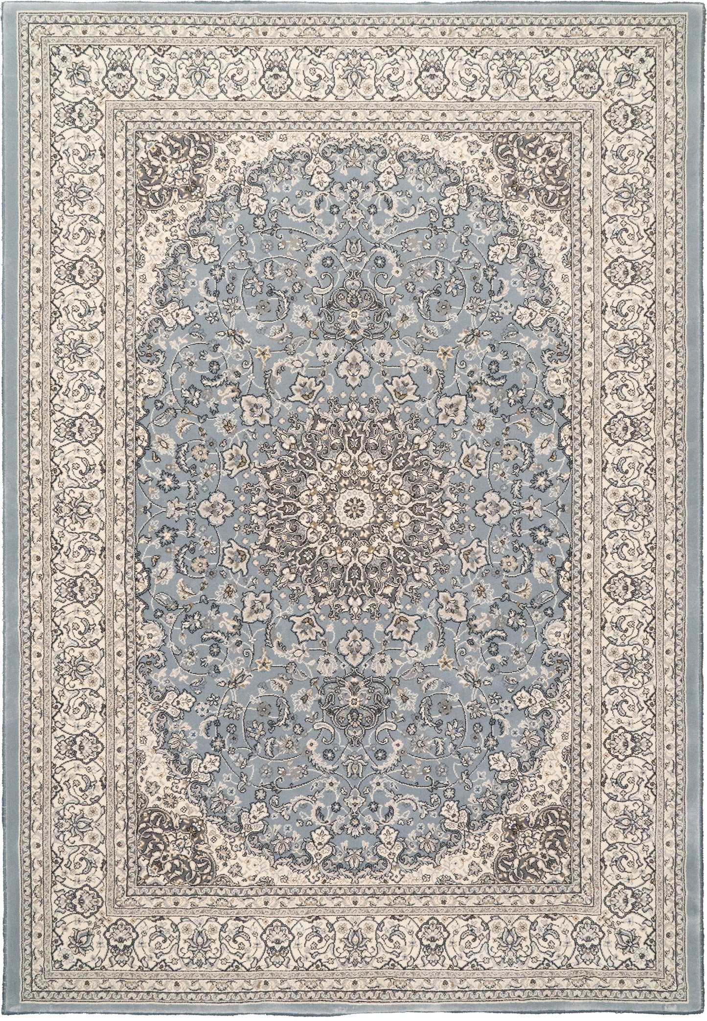 ANCIENT GARDEN 57119 Steel Blue/Cream