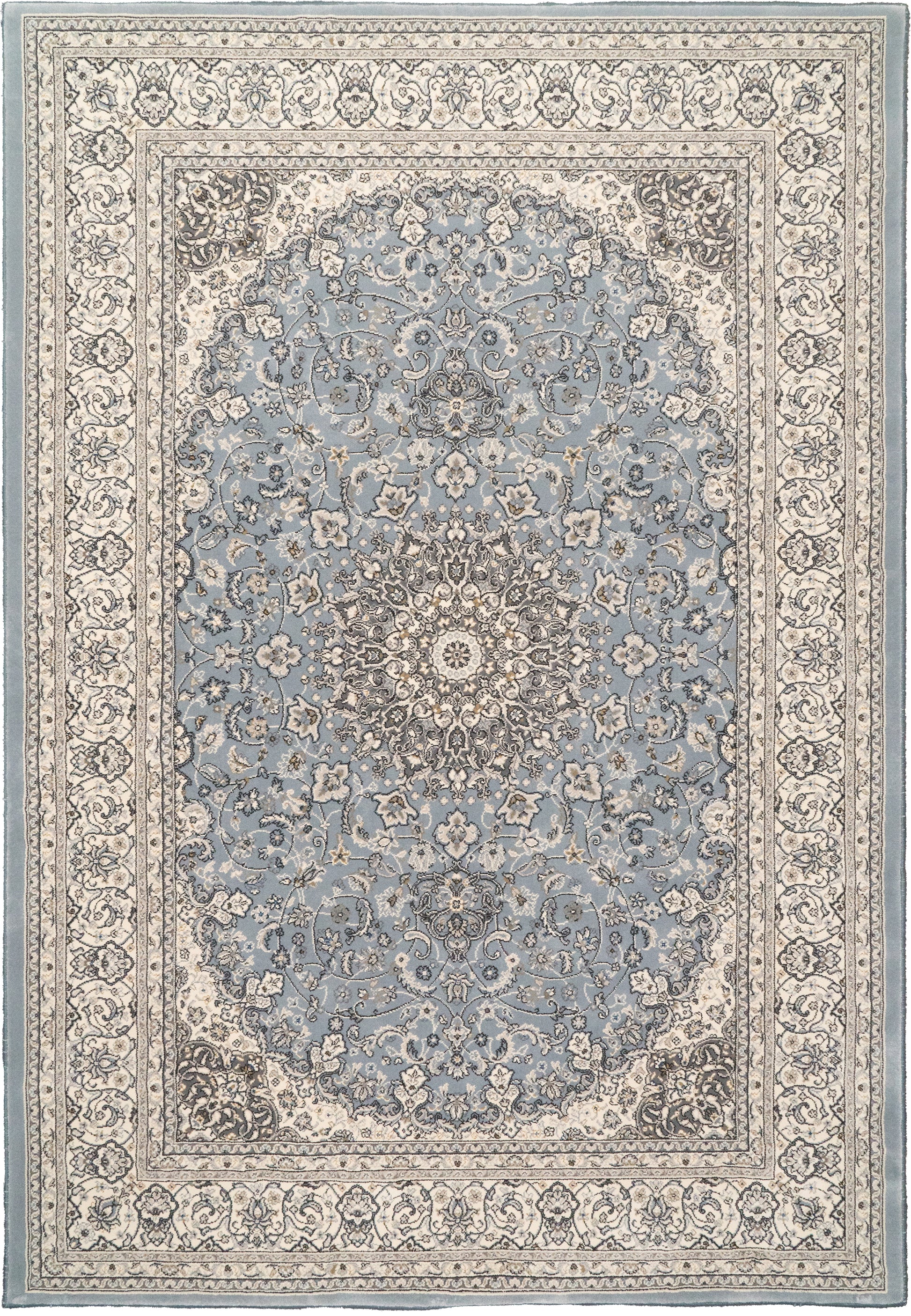 ANCIENT GARDEN 57119 Steel Blue/Cream
