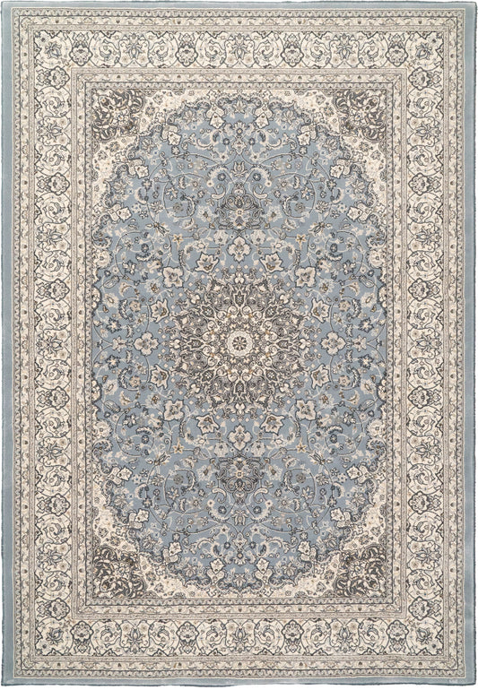ANCIENT GARDEN 57119 Steel Blue/Cream