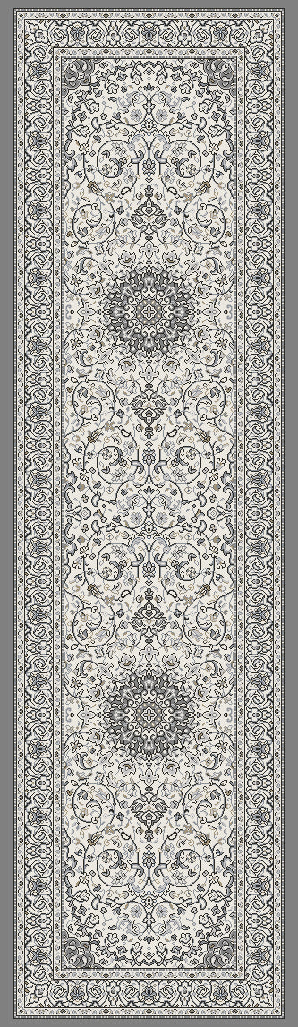 ANCIENT GARDEN 57119 Cream/Grey