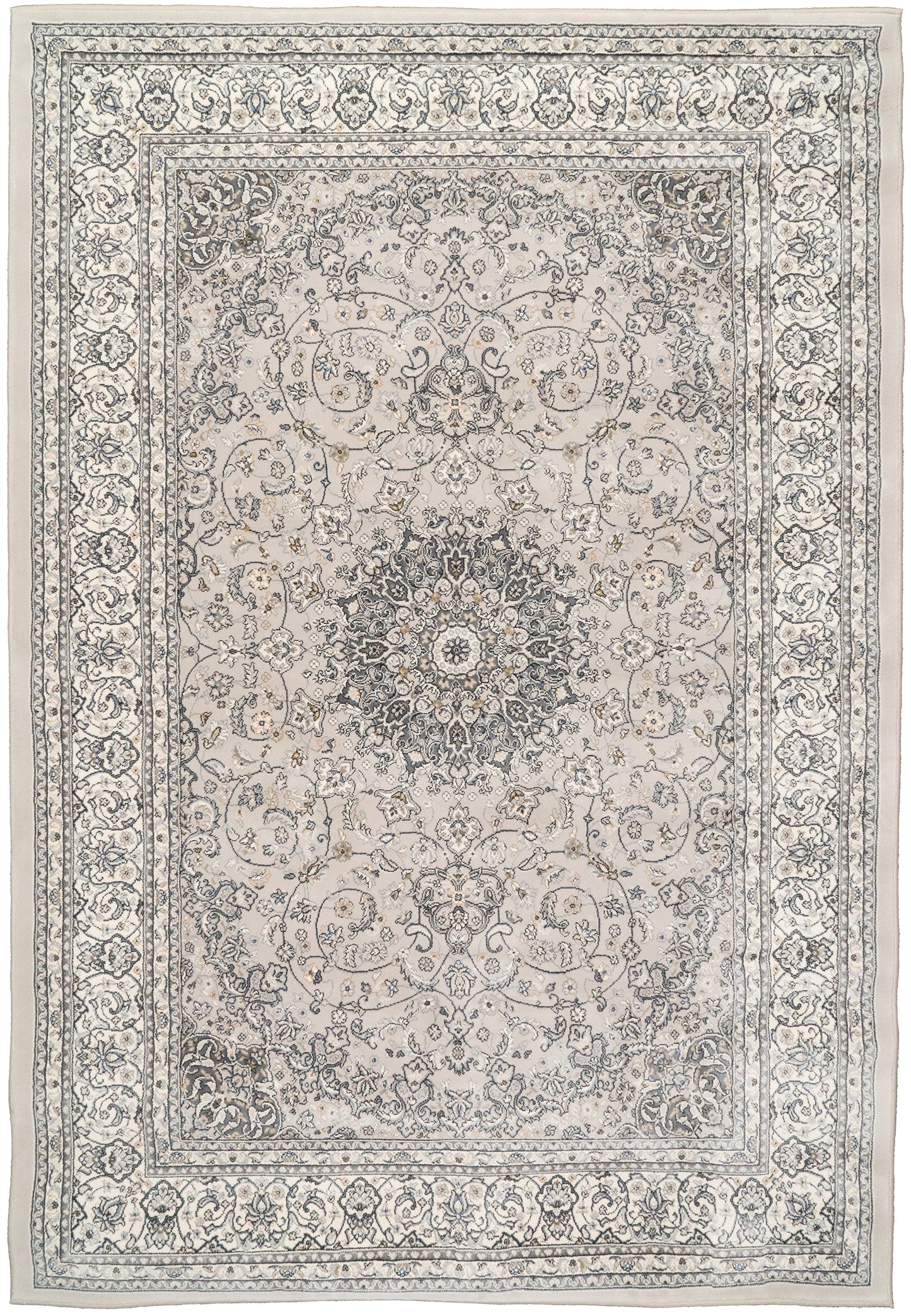 ANCIENT GARDEN 57119 Soft Grey/Cream