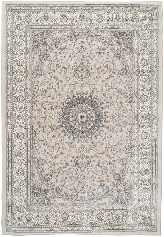 ANCIENT GARDEN 57119 Soft Grey/Cream