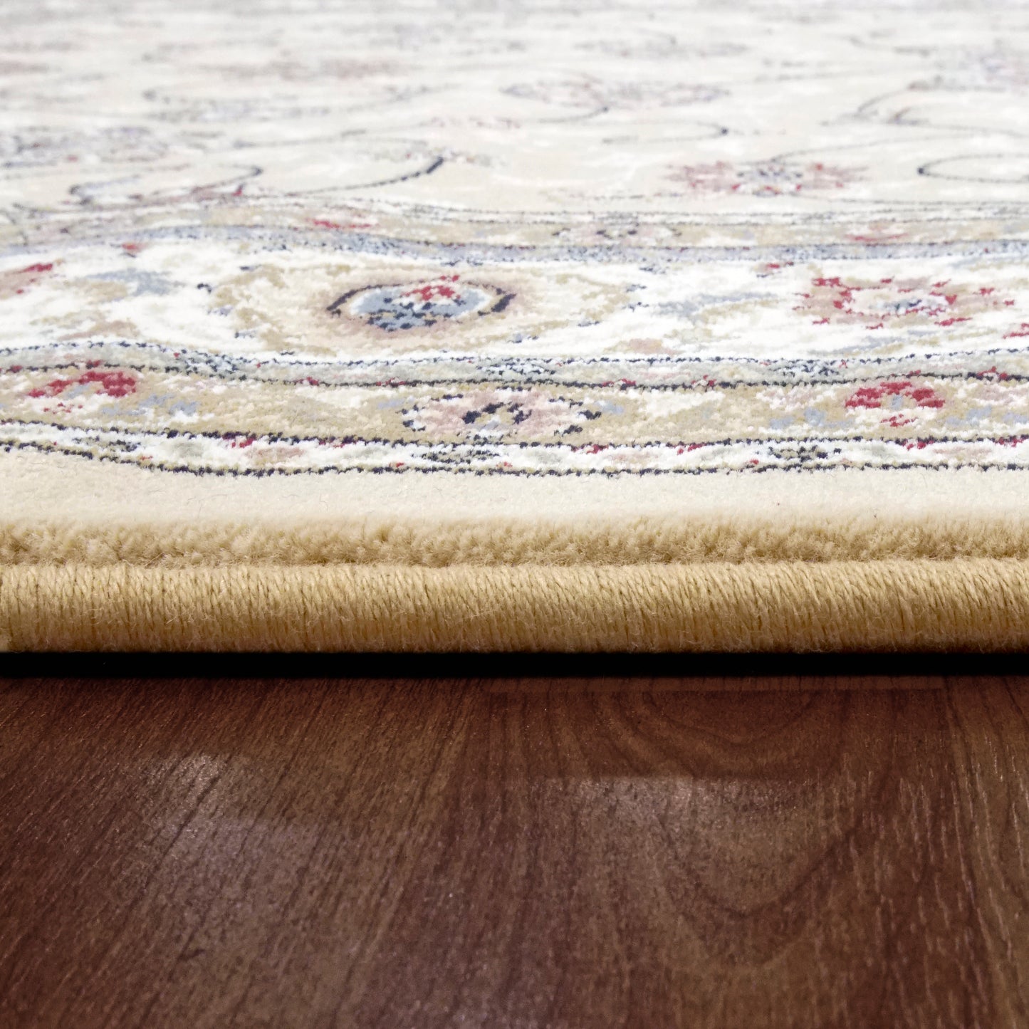 Ancient Garden Traditional Light Gold/Ivory Classic Medium Pile Rug