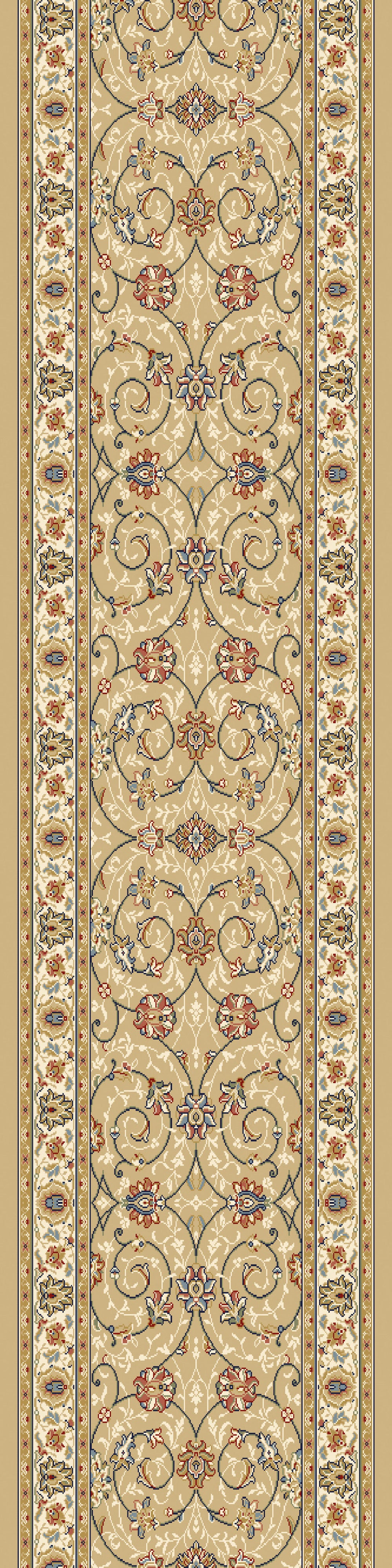 Ancient Garden Traditional Light Gold/Ivory Classic Medium Pile Rug