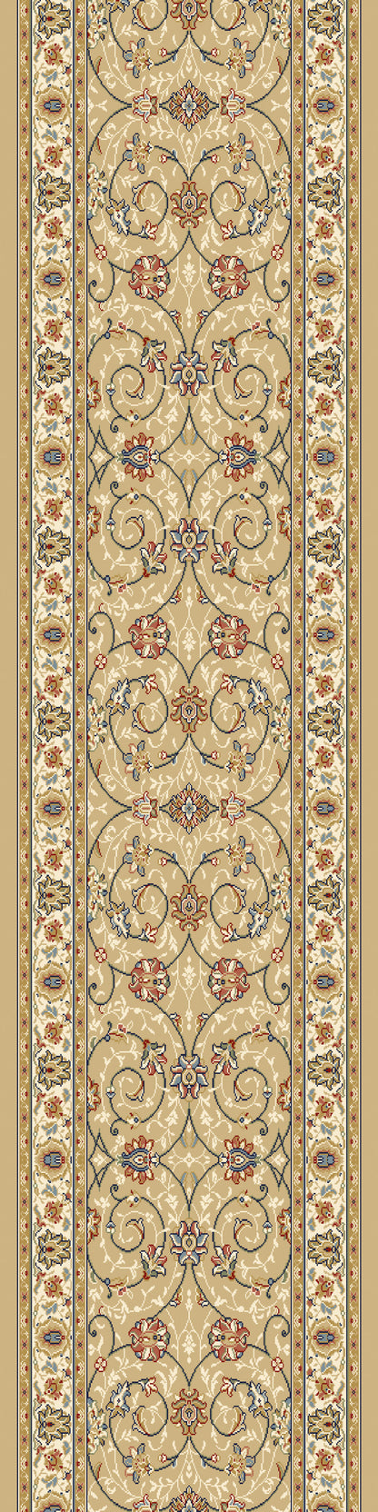 Ancient Garden Traditional Light Gold/Ivory Classic Medium Pile Rug