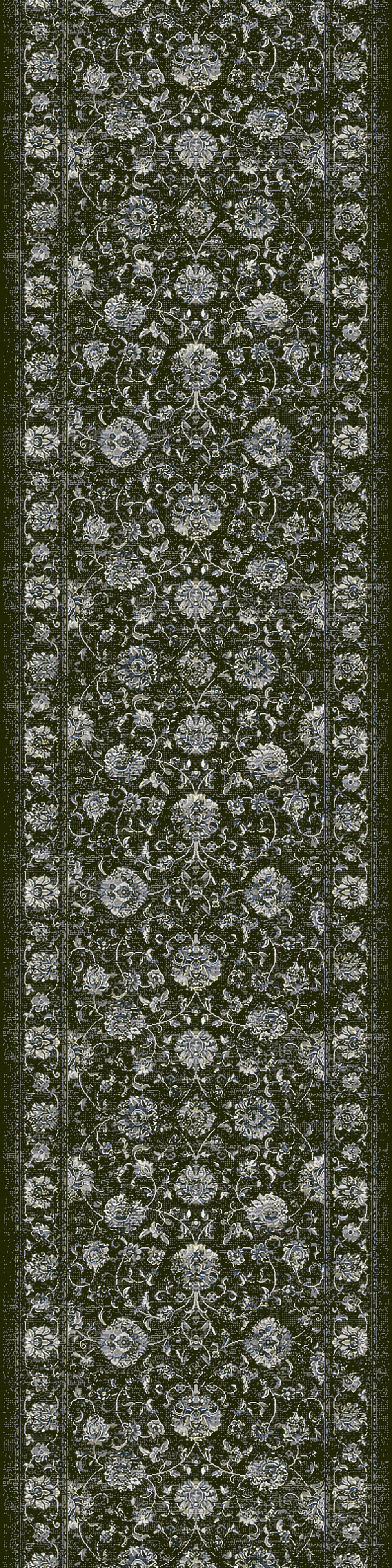 Ancient Garden Traditional Charcoal/Silver Classic Medium Pile Rug