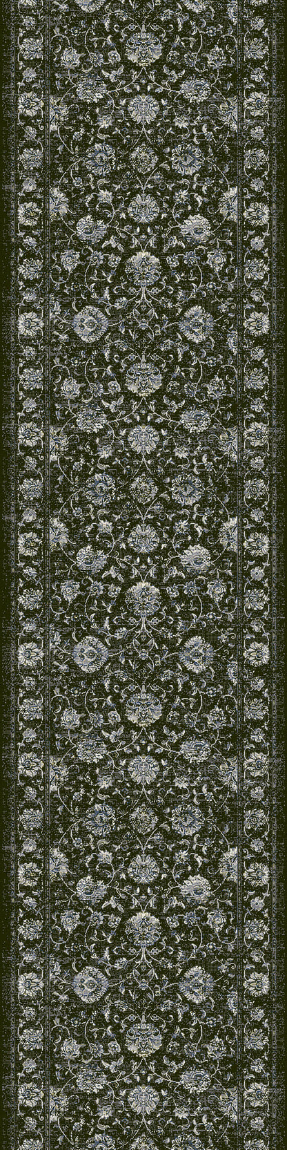 Ancient Garden Traditional Charcoal/Silver Classic Medium Pile Rug