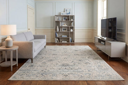 Ancient Garden Traditional Silver/Grey Classic Medium Pile Rug