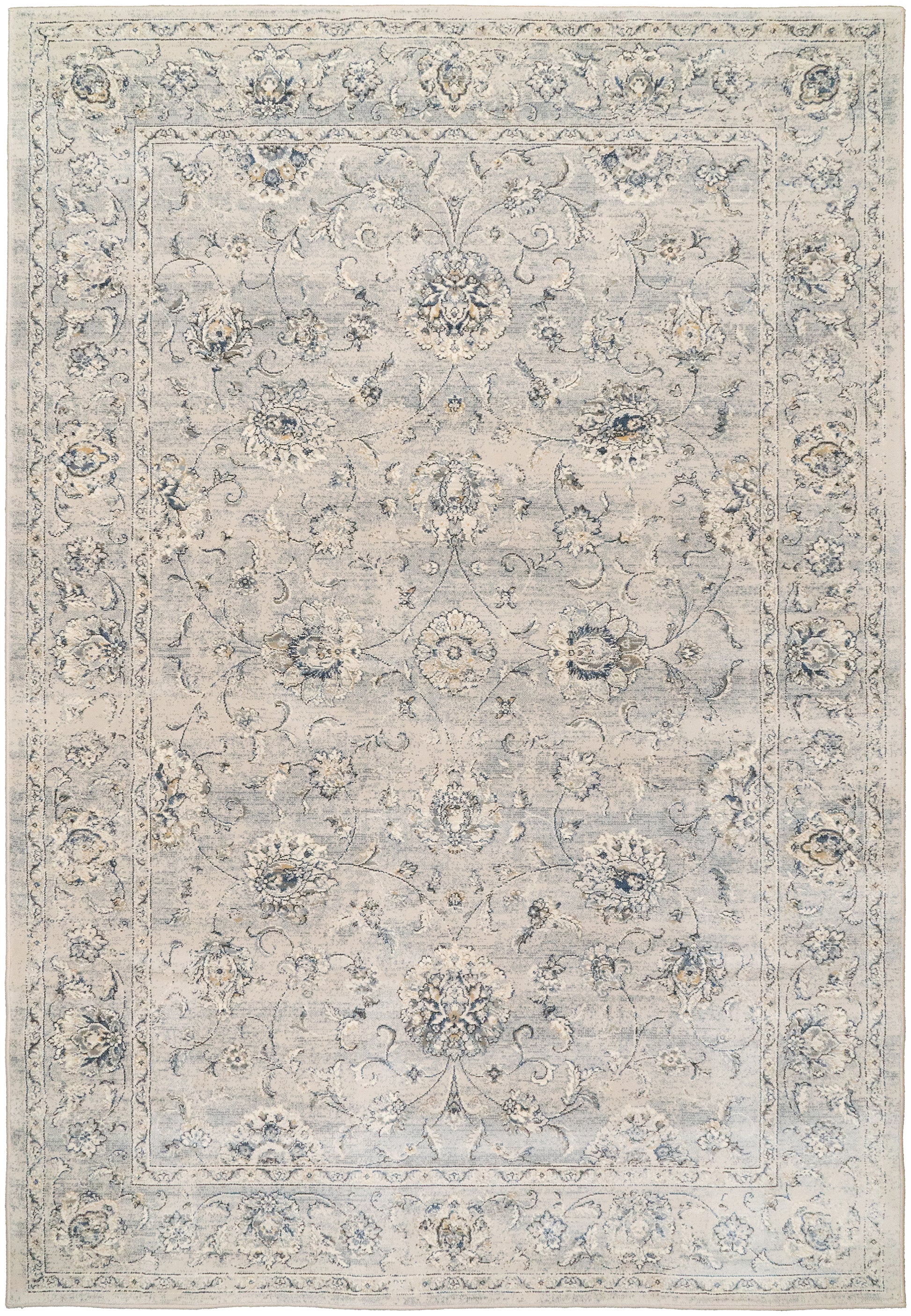 Ancient Garden Traditional Silver/Grey Classic Medium Pile Rug