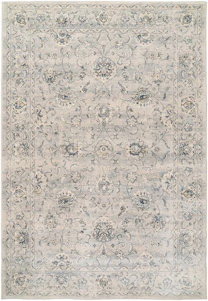 Ancient Garden Traditional Silver/Grey Classic Medium Pile Rug