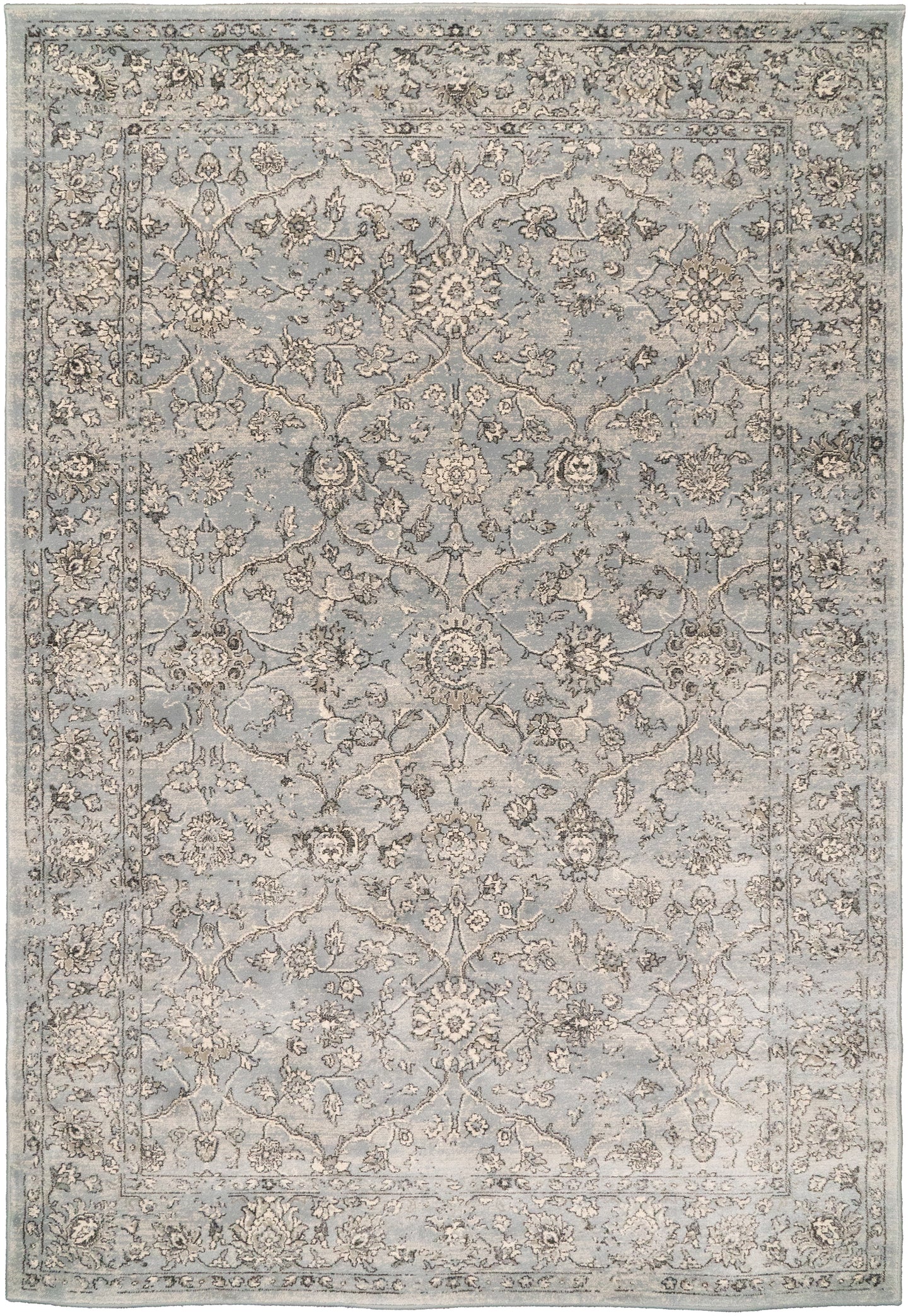 ANCIENT GARDEN 57136 Steel Blue/Cream