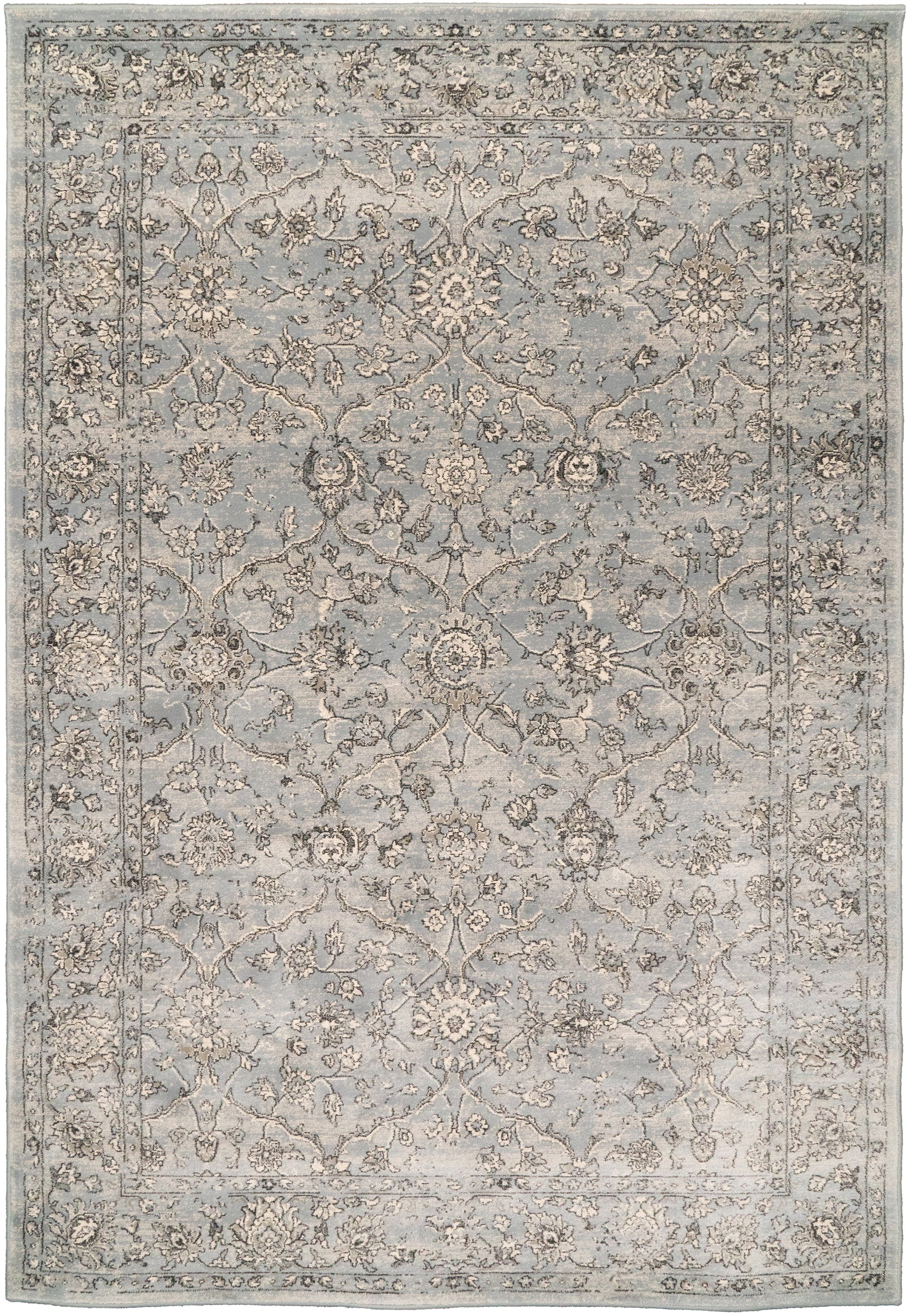 ANCIENT GARDEN 57136 Steel Blue/Cream