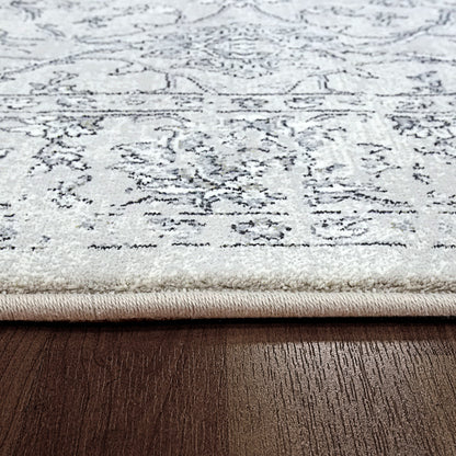 Ancient Garden Traditional Silver/Grey Classic Medium Pile Rug