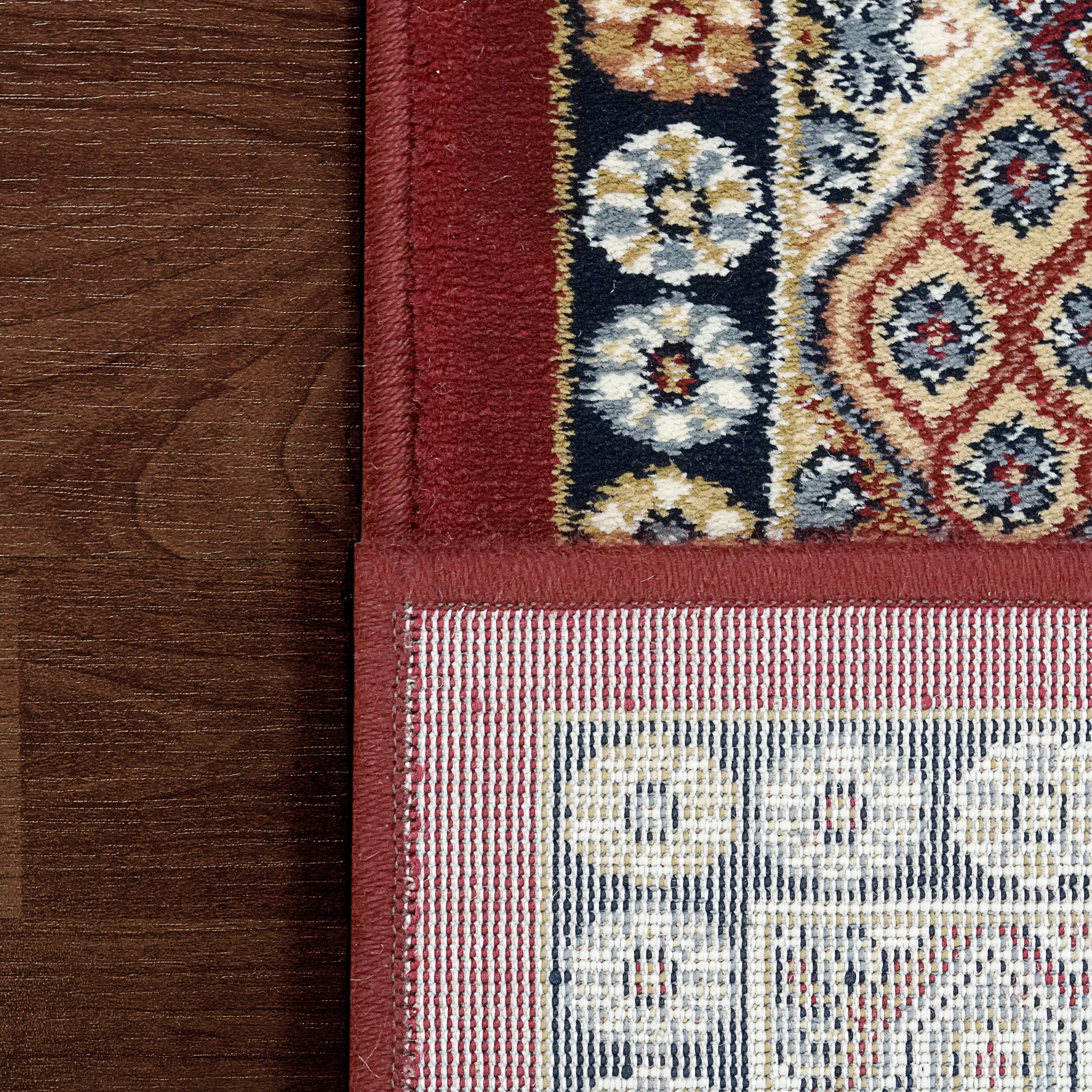 Ancient Garden Traditional Red Classic Medium Pile Rug