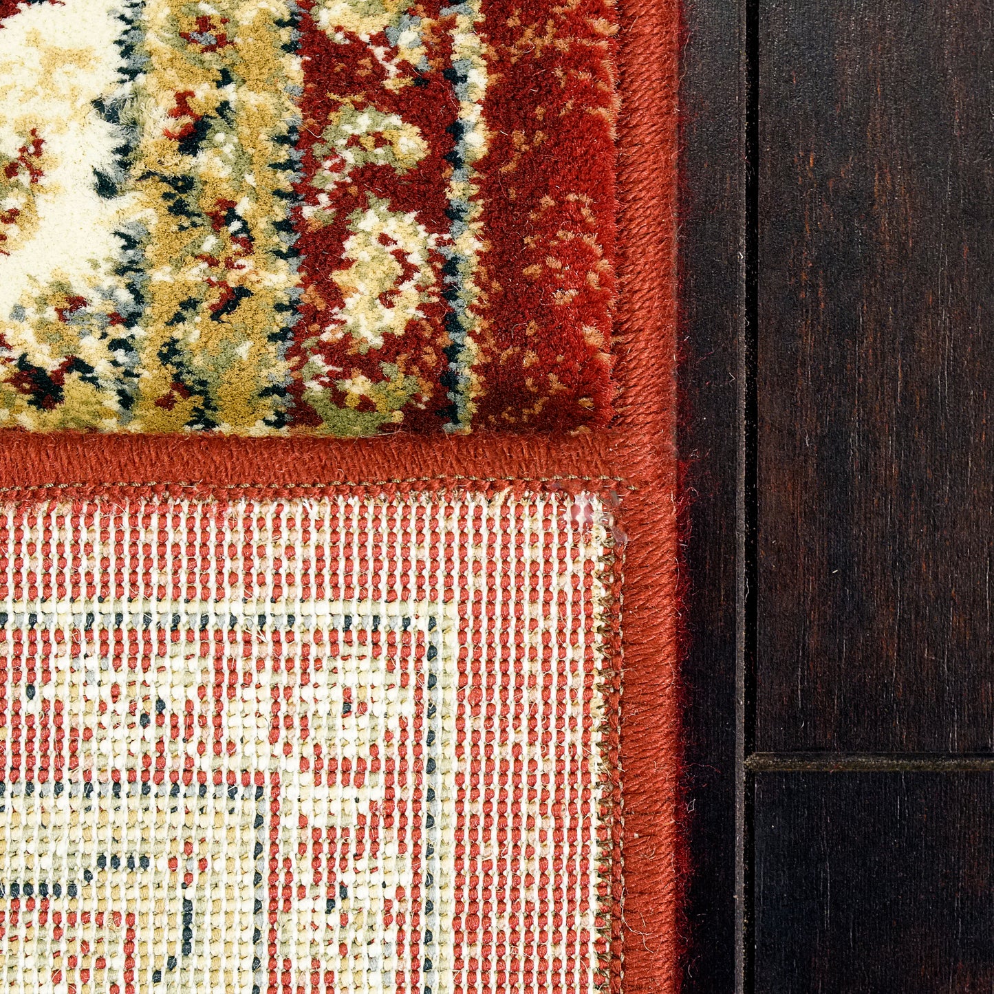 Ancient Garden Traditional Red/Ivory Classic Medium Pile Rug