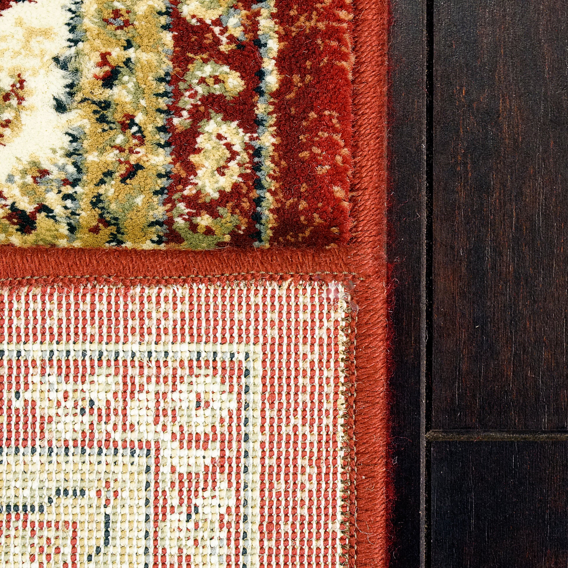 Ancient Garden Traditional Red/Ivory Classic Medium Pile Rug