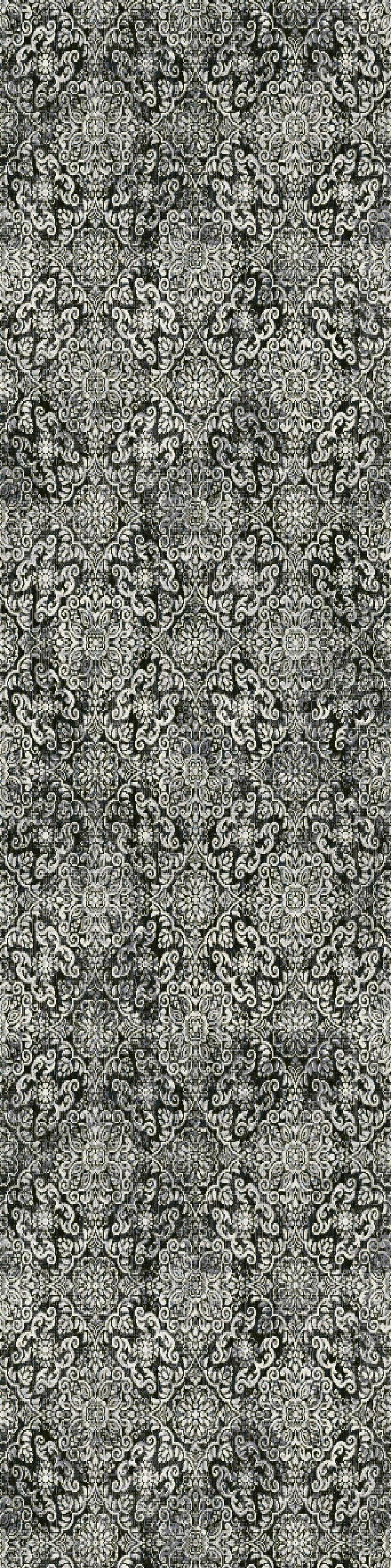 Ancient Garden Traditional Steel Blue Classic Medium Pile Rug
