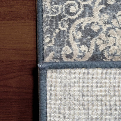 Ancient Garden Traditional Light Blue Classic Medium Pile Rug