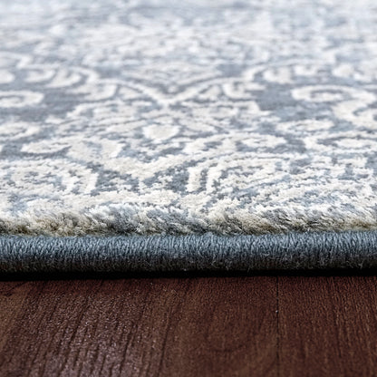 Ancient Garden Traditional Light Blue Classic Medium Pile Rug