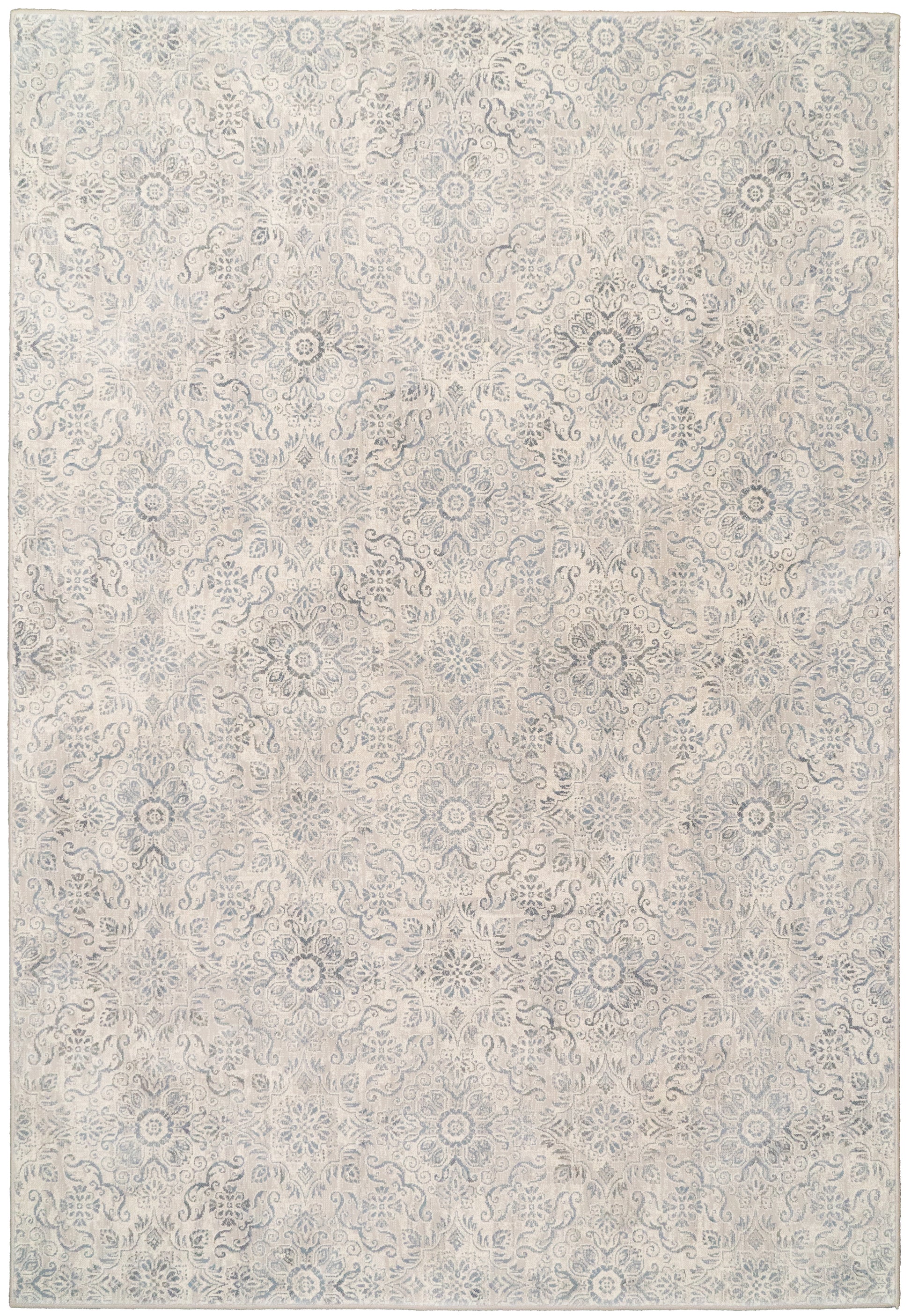 Ancient Garden Traditional Silver/Grey Classic Medium Pile Rug
