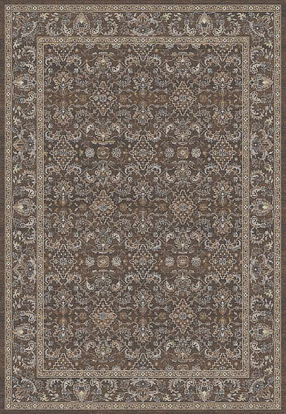 ANCIENT GARDEN 57276 Dark Brown/Beige/Blue