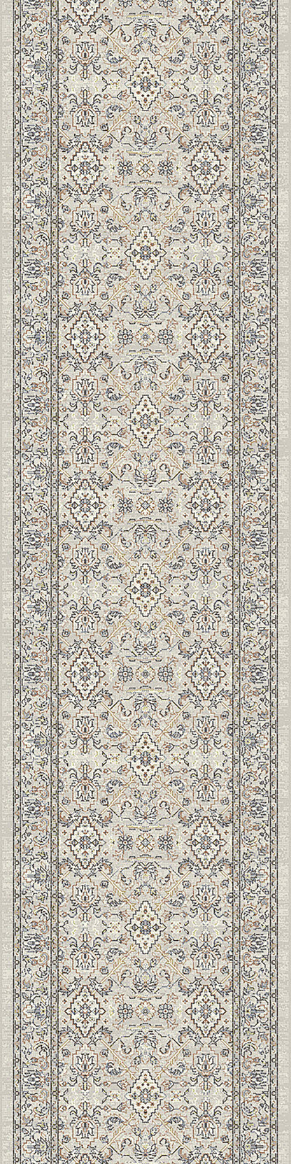 Ancient Garden Traditional Cream/Beige Oriental Medium Pile Rug
