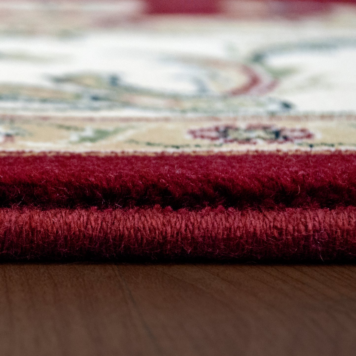 Ancient Garden Traditional Red/Ivory Classic Medium Pile Rug