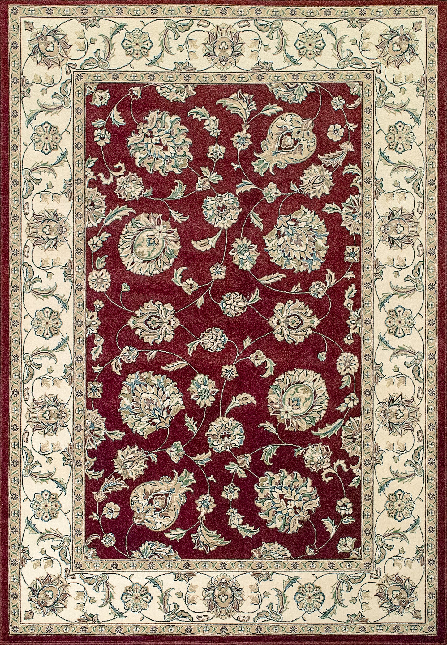 ANCIENT GARDEN 57365 Red/Ivory