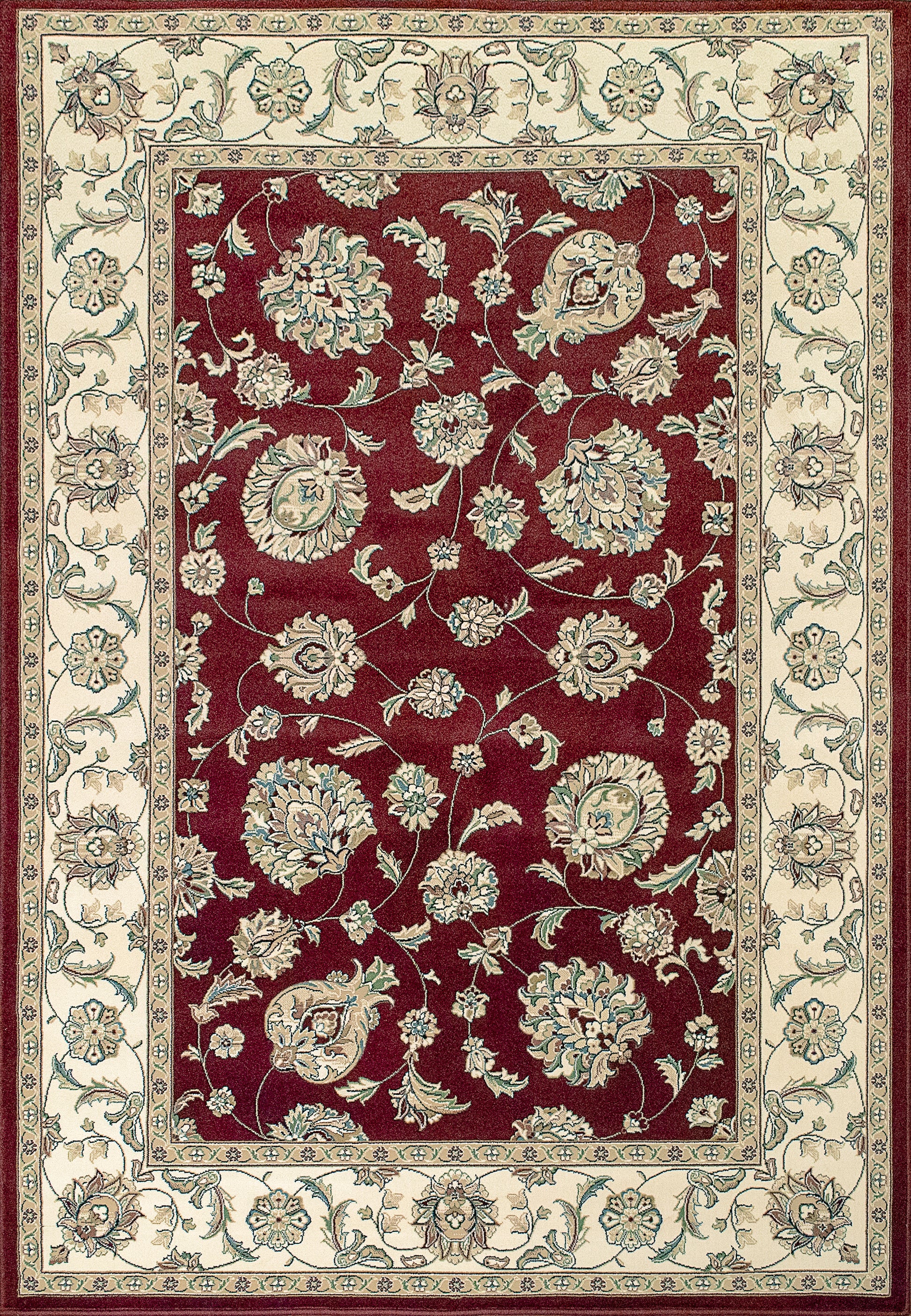 ANCIENT GARDEN 57365 Red/Ivory