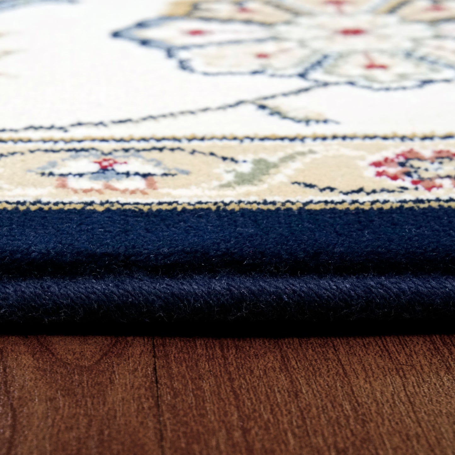 Ancient Garden Traditional Blue/Ivory Classic Medium Pile Rug