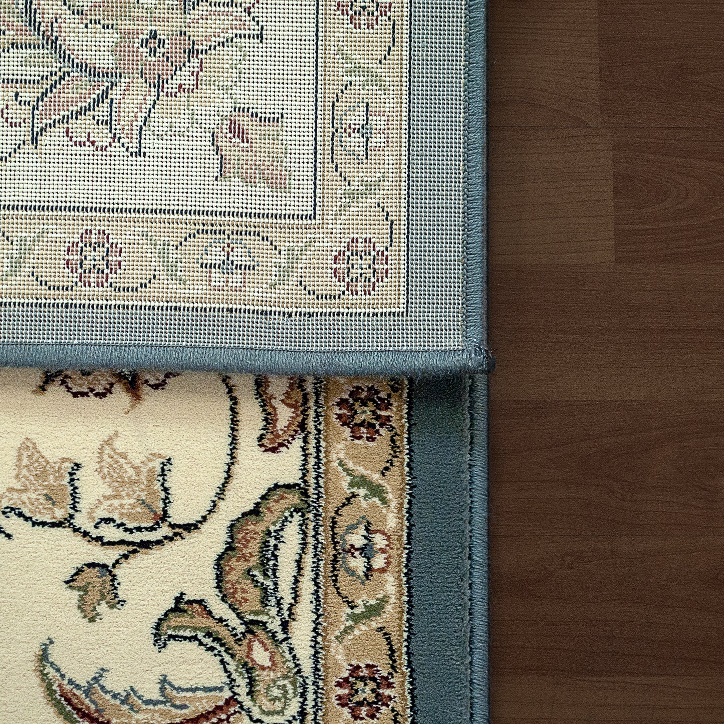 Ancient Garden Traditional Light Blue/Ivory Classic Medium Pile Rug