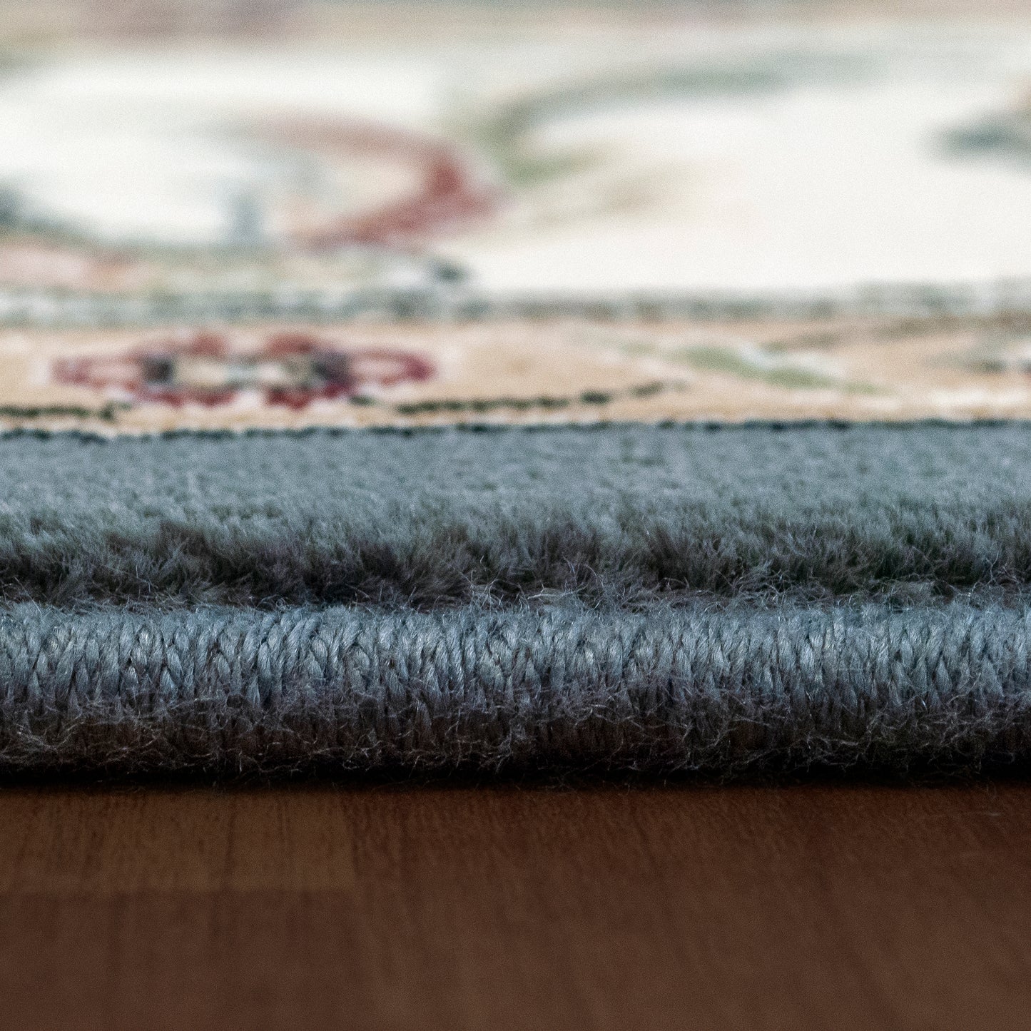 Ancient Garden Traditional Light Blue/Ivory Classic Medium Pile Rug