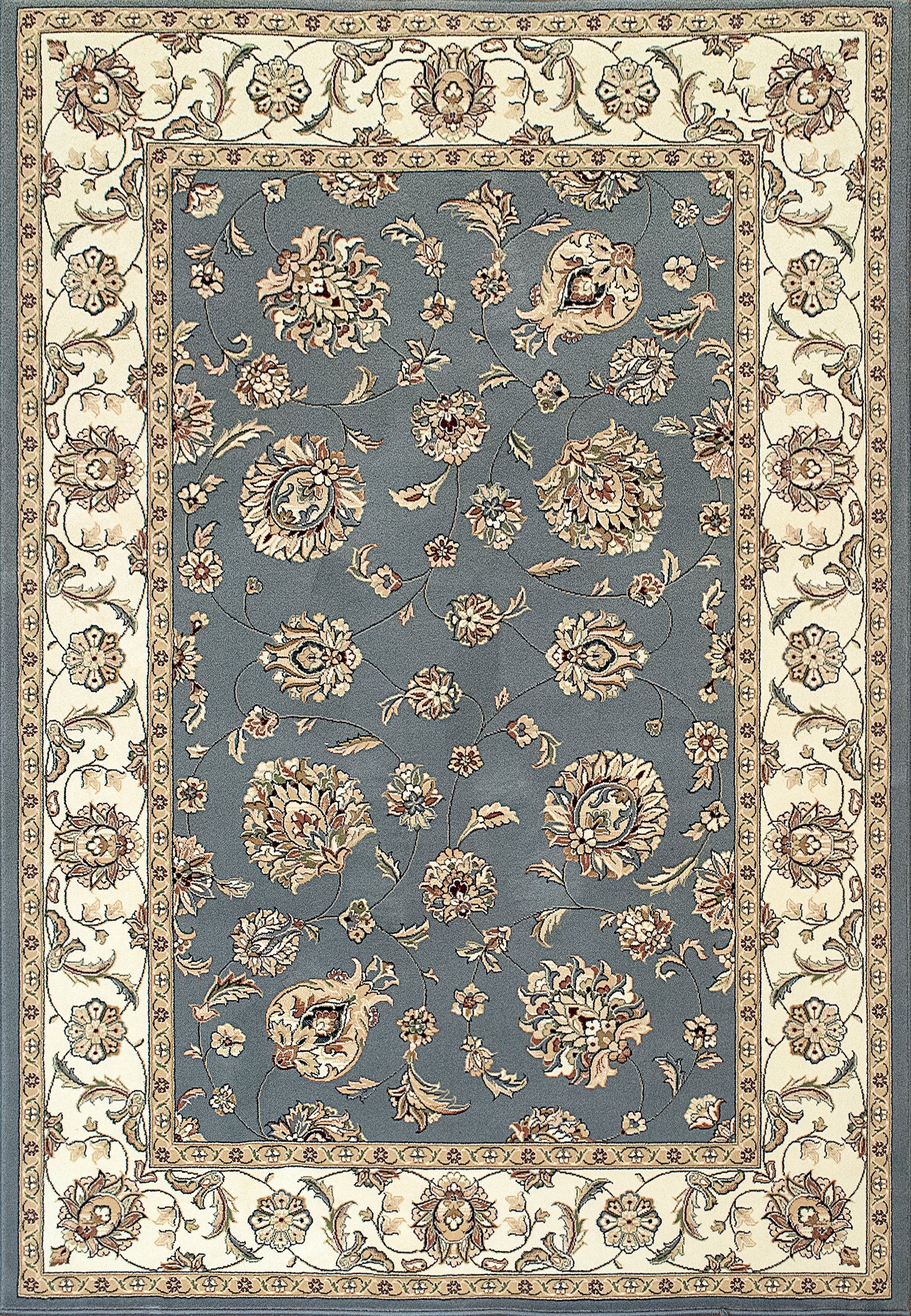 ANCIENT GARDEN 57365 Light Blue/Ivory