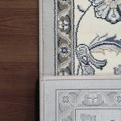 Ancient Garden Traditional Soft Grey/Cream Classic Medium Pile Rug