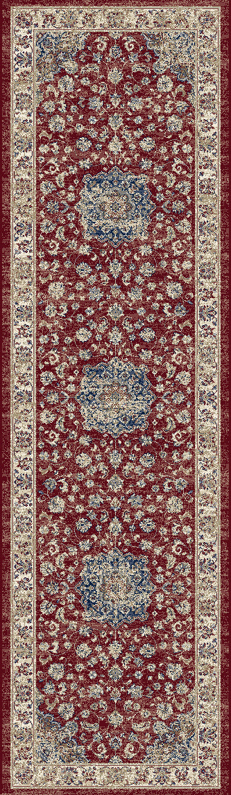 ANCIENT GARDEN 57559 Red/Ivory