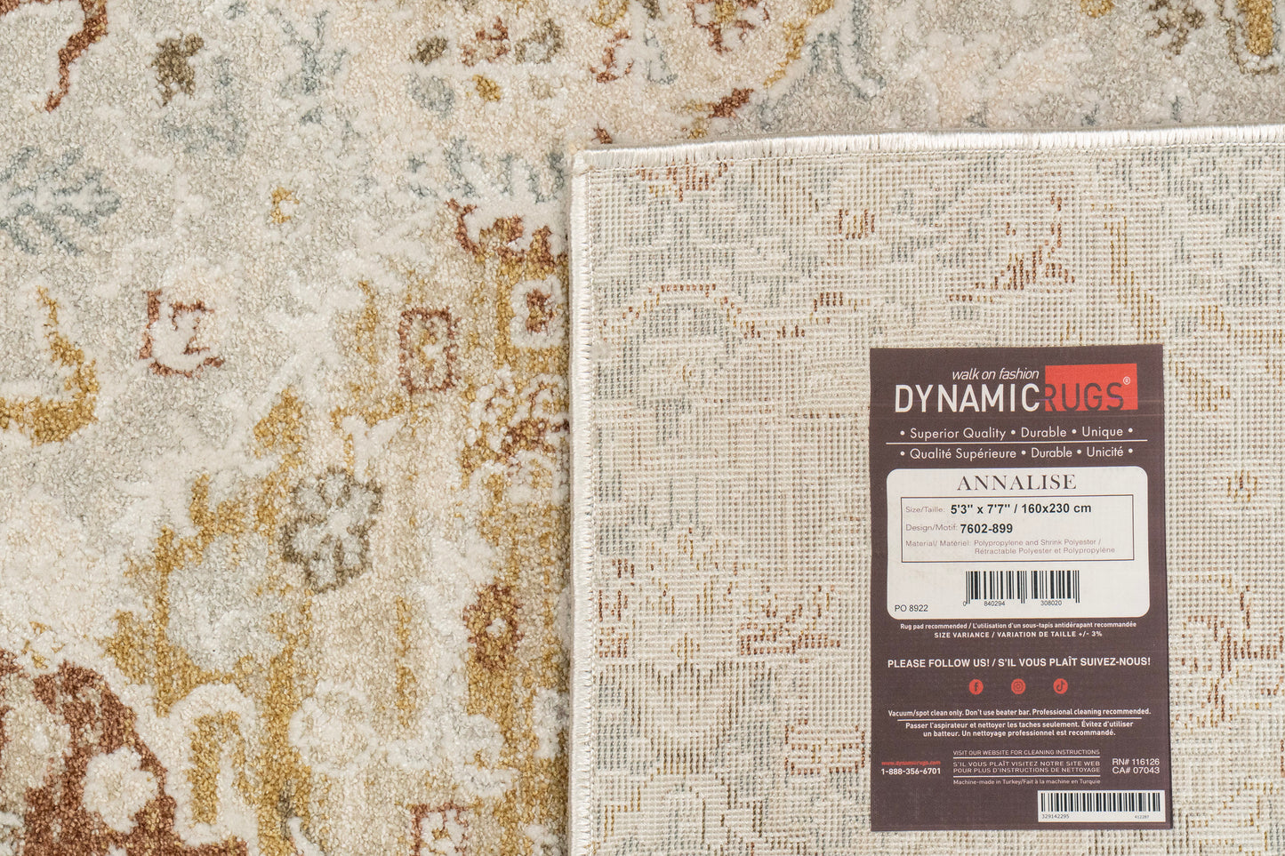 Annalise Transitional Beige/Multi Oriental Medium Pile Rug